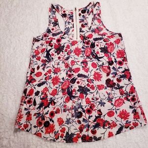 Floral Print Sleeveless Top